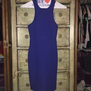 Electric blue tight dress